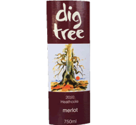 Wine label Dig Tree Merlot