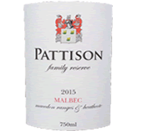 Wine label Pattison Family Reserve Malbec